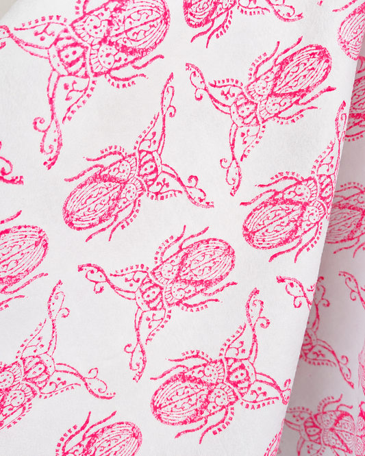 Beetle Study No. 1 – Handmade Cotton Tea Towel