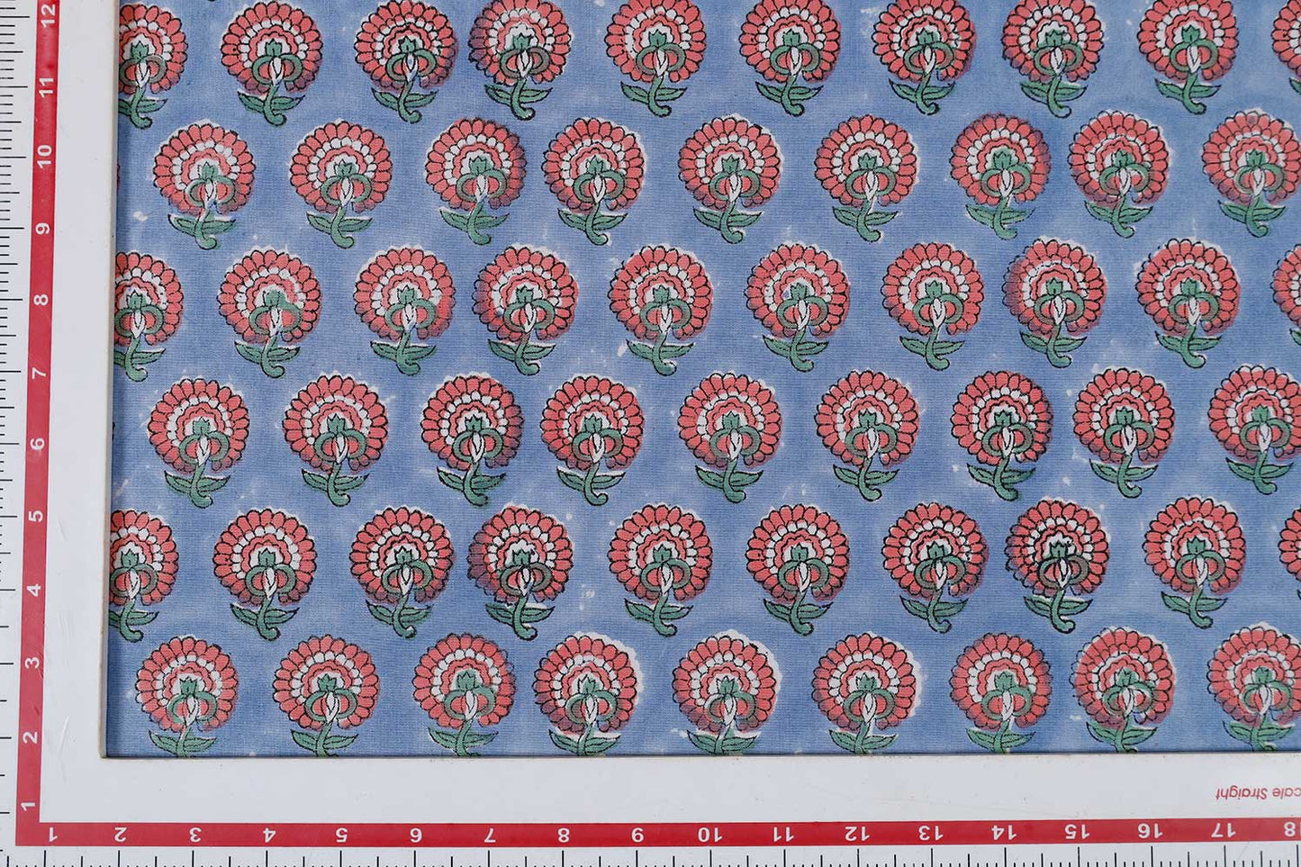 Petal Bloom Repeat – Block Print Cotton Blend Fabric
