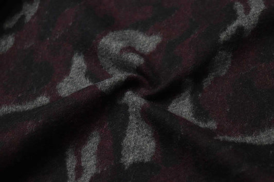 Shadow Moss Wool Tweed Fabric