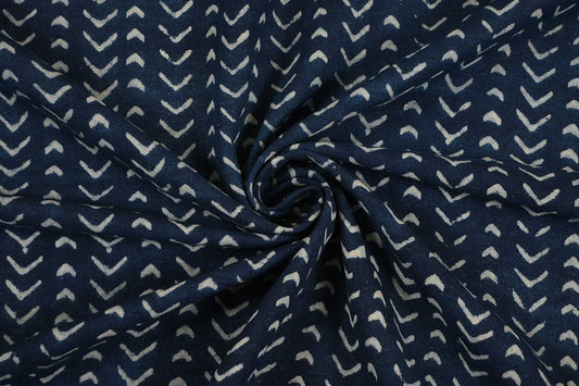 Vector Indigo – Cotton Print Fabric