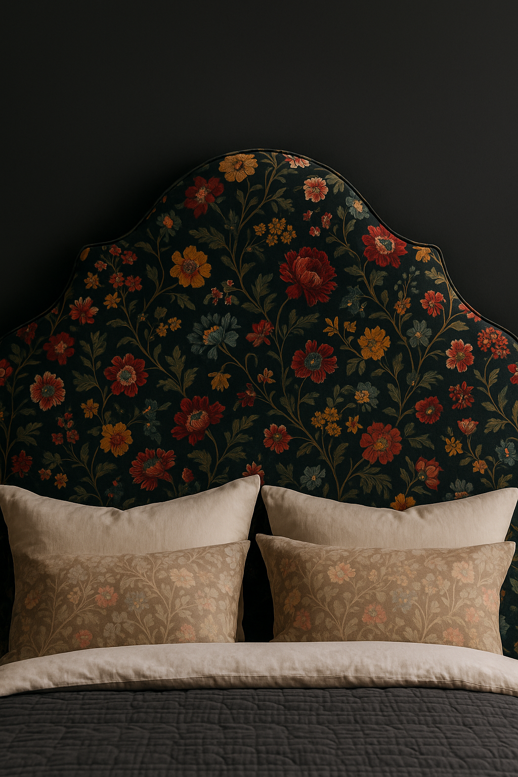 Custom Headboard Moody Floral